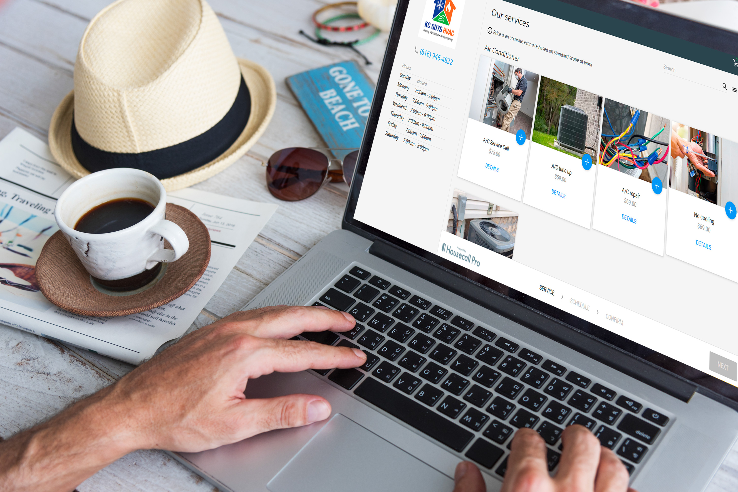 Easy KC Guys HVAC online booking and scheduling